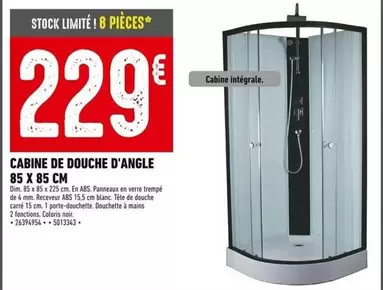 Dim - Cabine De Douche D'angle 85 X 85 Cm offre à 220€ sur Batkor