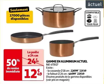 Actuel - Gamme En Aluminium offre à 12,49€ sur Auchan Hypermarché