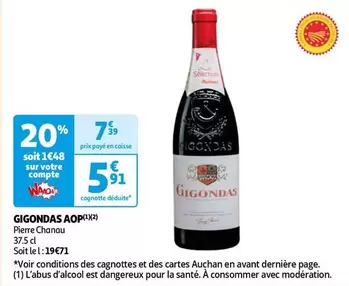 Auchan - Gigondas Aop offre à 5,91€ sur Auchan Hypermarché