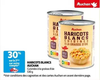 Auchan - Haricots Blancs offre sur Auchan Hypermarché