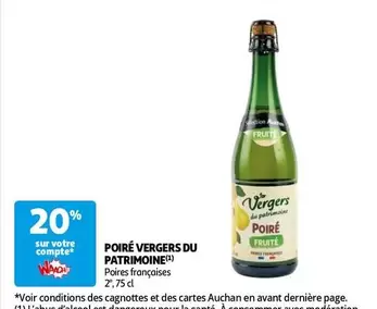 Auchan - Poire Vergers Du Patrimoine offre sur Auchan Hypermarché