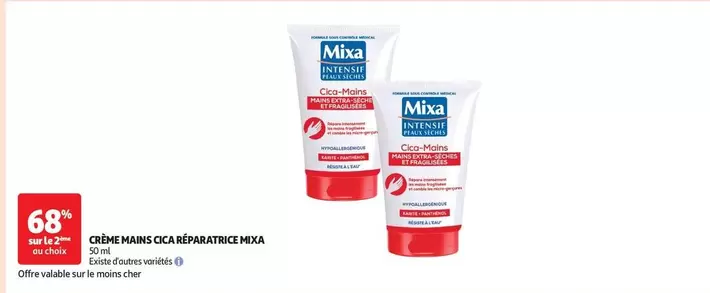 Mixa - Crème Manis Coçaré/paratince offre sur Auchan Hypermarché