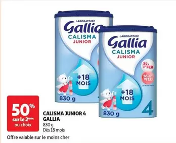 Gallia - Calisma Junior 4 offre sur Auchan Hypermarché