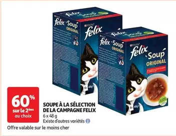 Purina - Soupe À La Sélection De La Campagne Felix offre sur Auchan Hypermarché