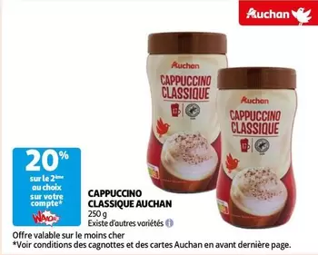 Auchan - Cappuccino Classique offre sur Auchan Hypermarché