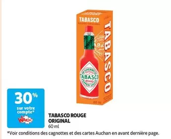 Tabasco - Original  Rouge offre sur Auchan Supermarché