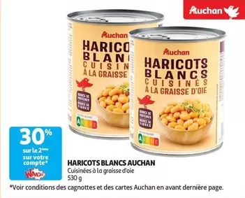 Auchan - Haricots Blancs offre sur Auchan Supermarché