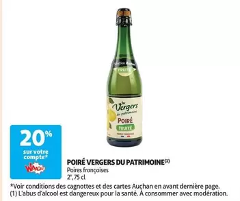 Auchan - Poire Vergers Du Patrimoine offre sur Auchan Supermarché