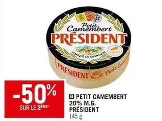 Président - Petit Camembert 20% M.G. offre sur Spar