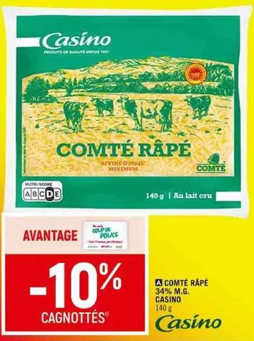 Casino - Comté Rapé offre sur Spar