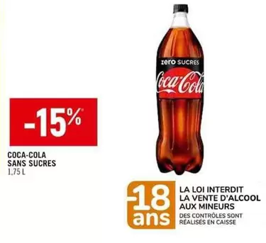 Coca cola - Sans Sucres offre sur Spar