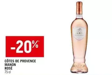 Manon -  Rose - Côtes De Provence offre sur Spar