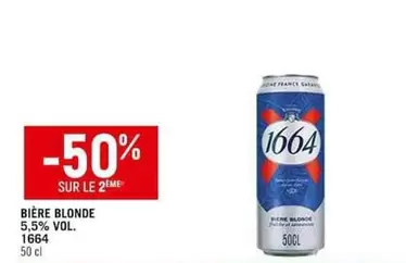 1664 - Biere Blonde 5.5% Vol. offre sur Spar