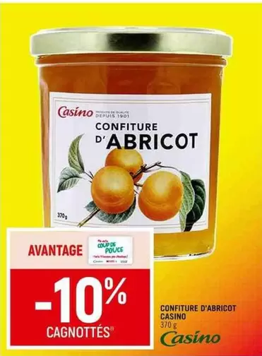 Casino - Confiture D'abricot offre sur Spar