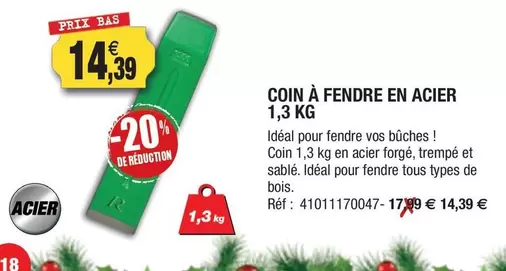 TOUS - Coin À Fendre En Acier offre à 14,39€ sur Outiror