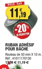 Ruban Adhésif Pour Bâche offre à 11,19€ sur Outiror