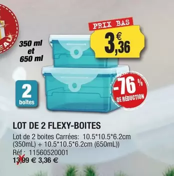 Lot De 2 Flexy-boites offre à 3,36€ sur Outiror