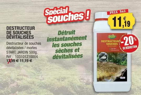 Start - Destructeur De Souches Dévitatilsee offre à 11,19€ sur Outiror