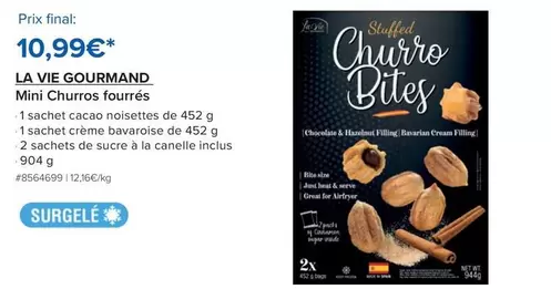 La Vie Gourmand - Mini Churros Fourrés offre à 10,99€ sur Costco