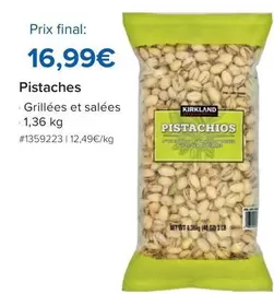 Pistaches offre à 16,99€ sur Costco