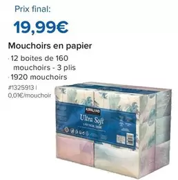 Mouchoirs En Papier offre à 19,99€ sur Costco