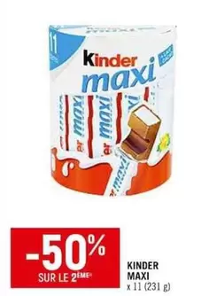 Kinder - Maxi offre sur Casino Shop