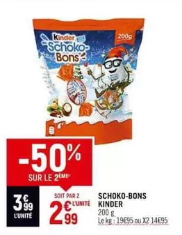 Kinder - Schoko-bons offre à 3,99€ sur Casino Shop