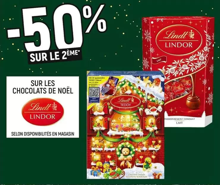 Lindt - Chocolats De Noël offre sur Casino Shop