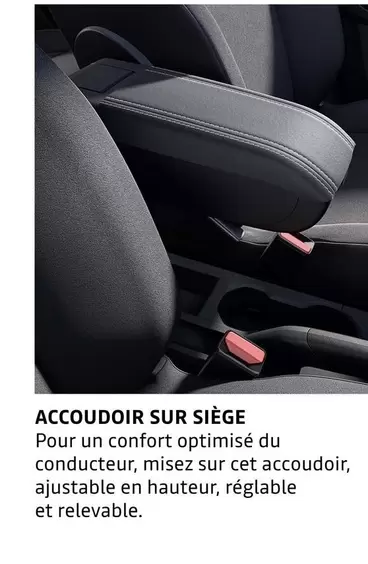 Accoudoir Sur Siège offre sur Dacia