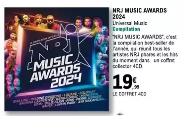 Garnier - NRJ Music AWARDS 2024 offre à 19,99€ sur E.Leclerc Espace Culturel