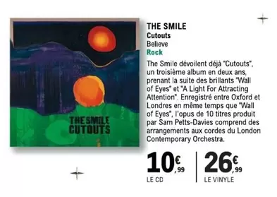 The Smile - Cutouts offre à 26,99€ sur E.Leclerc Espace Culturel