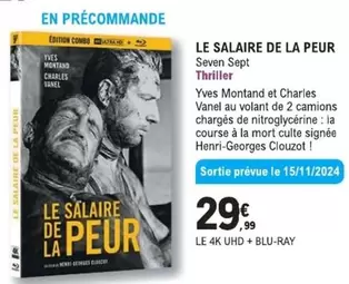 Thriller - Le Salaire De La Peur offre à 29,99€ sur E.Leclerc Espace Culturel