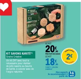 E.Leclerc - Kit Savons offre à 20,9€ sur E.Leclerc Espace Culturel