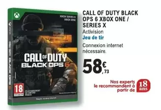 Microsoft - Call Of Duty Black Ops 6 Xbox One/ Series X offre à 58,73€ sur E.Leclerc Espace Culturel