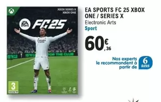 Microsoft - Ea Sports Fc 25 Xbox One / Series X offre à 60,36€ sur E.Leclerc Espace Culturel