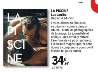 La Piscine offre à 34,95€ sur E.Leclerc Espace Culturel