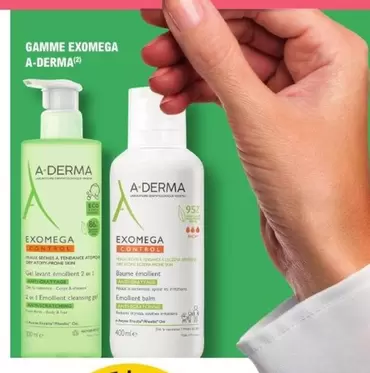 A-Derma - Gamme Exomega offre sur E.Leclerc Parapharmacie