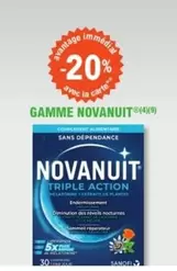 Gamme Novanuit Sans Depedance offre sur E.Leclerc Parapharmacie