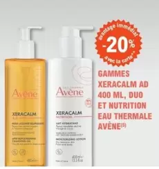 Avène - Gammes Xeracalm Ad 400 Ml, Duo Et Nutrition Eau Thermale offre sur E.Leclerc Parapharmacie