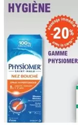 Gamme Physiomer offre sur E.Leclerc Parapharmacie