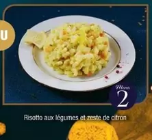 U - Risotto Aux Légumes Et Zeste De Citron offre sur Cora