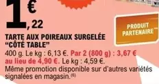 Signal - Tarte Aux Poireaux Surgelée offre à 1,22€ sur E.Leclerc