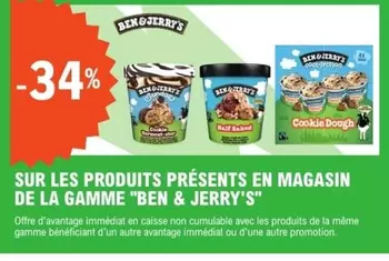 Sur Les Produits Présents En Magasin De La Gamme "ben & Jerry's" offre sur E.Leclerc