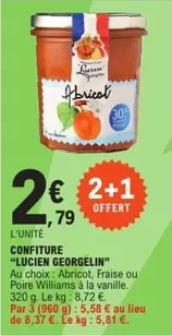 Lucien Georgelin - Confiture offre à 2,79€ sur E.Leclerc