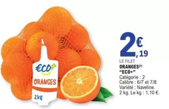 Eco - Oranges offre à 2,19€ sur E.Leclerc