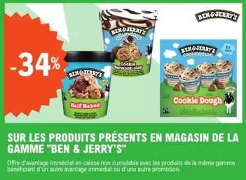 Ben & Jerry's - Sur Les Produits Présents En Magasin De La Gamme "ben & Jerry's" offre sur E.Leclerc