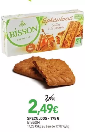 Bisson Speculoos offre à 2,49€ sur NaturéO