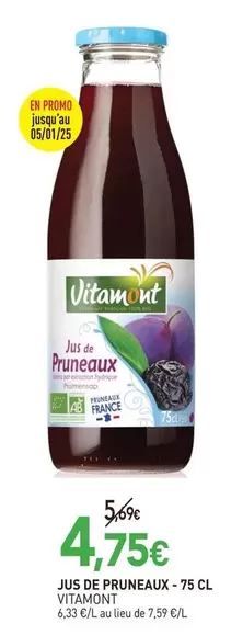 Promo - Jus De Pruneaux offre à 4,75€ sur NaturéO