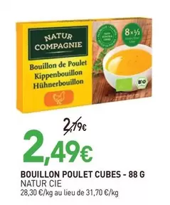 Natur Compagnie - Bouillon Poulet Cubes offre à 2,49€ sur NaturéO