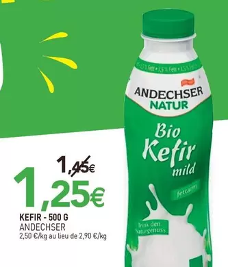 Andechser - Kefir offre à 1,25€ sur NaturéO